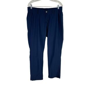 Under Armour Golf Pants Mens Blue Straight Leg Loose Fit Stretch Size 34x30